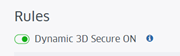 dynamic 3d secure - step 6 - service enabled